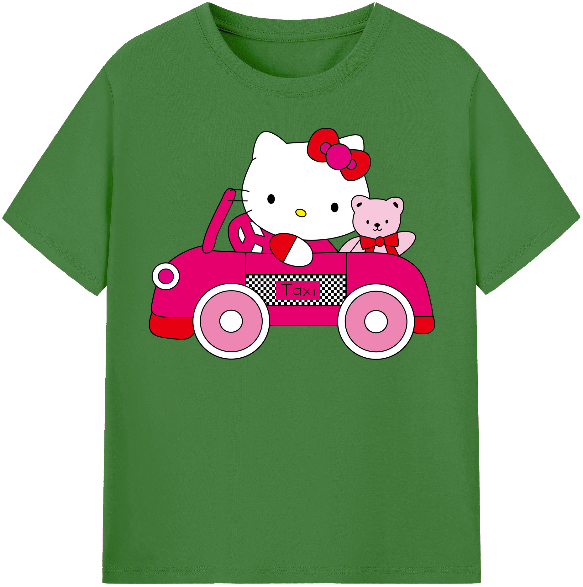 （画像用） Hello Kitty ハローキティ レディースカジュアルプリントTシャツ（綿100％）